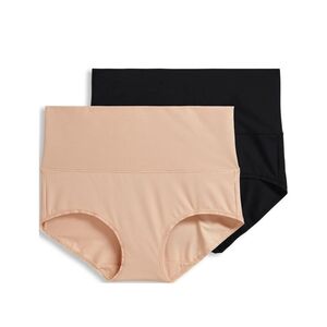 Jockey® Essentials Women's Tummy Smoothing 360° Mid-Waist Brief - 2 pack,